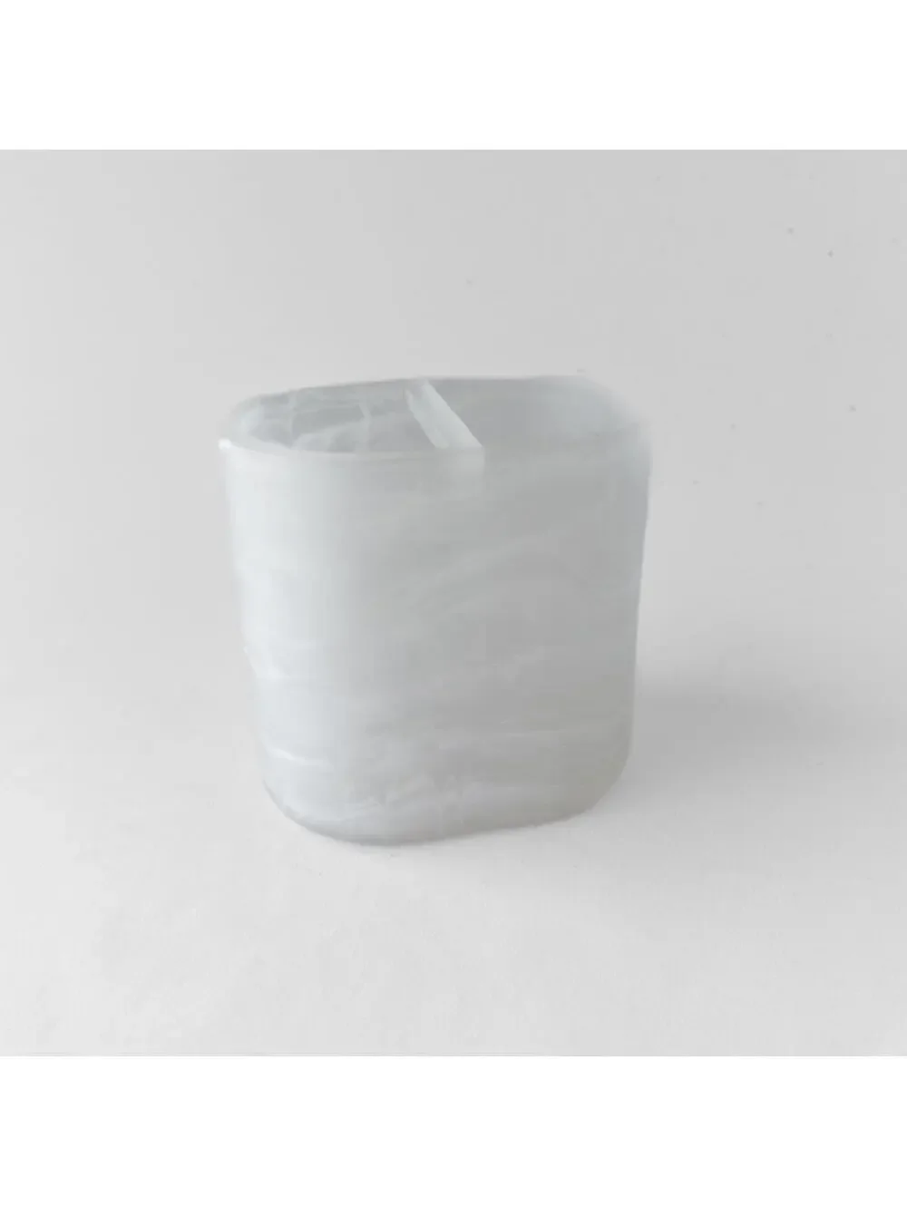 New Resin‎ White Translucent Marbled Effect Toothbrush Holder